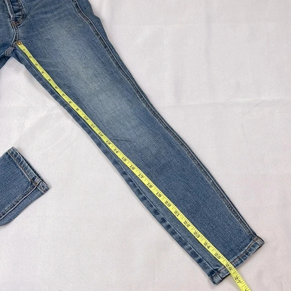 Free People High Rise Button Fly Skinny Jean Size 26 - Picture 10 of 10